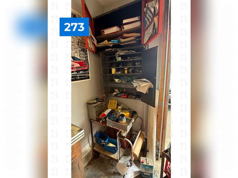 Rolling Cart with 2 Wall Cabinets, Jacks, and Everything Pictured