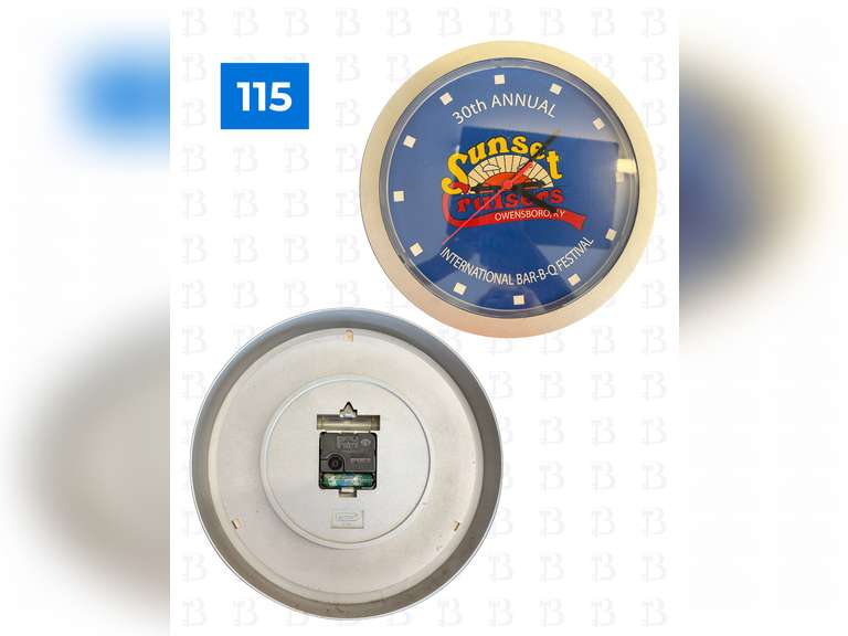Sunset Cruisers Clock & Hester Battery Light Up Clock