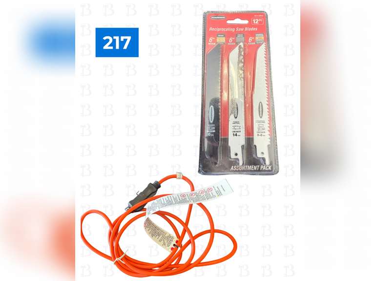 Chicago Electric Reciprocating Saw, 6" Blades, Lights, & Extension Cord