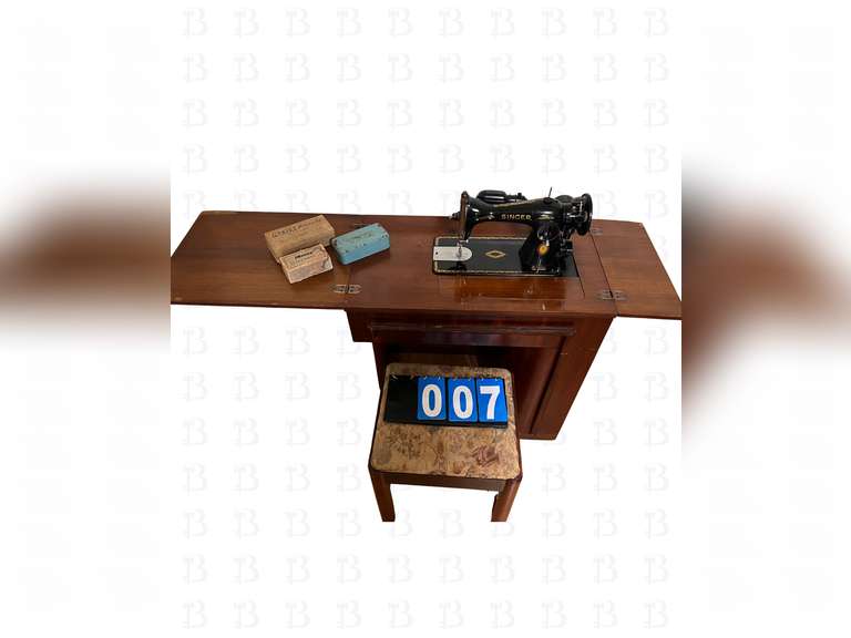 Singer sewing machine work desk