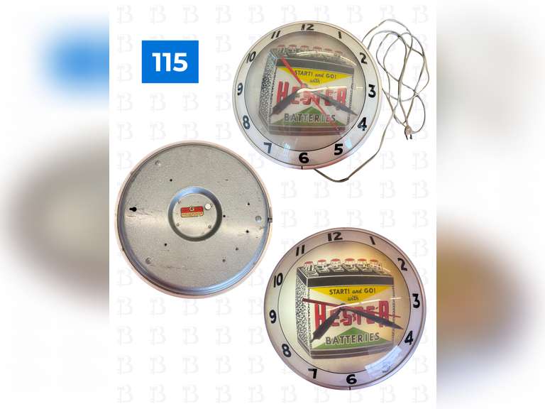 Sunset Cruisers Clock & Hester Battery Light Up Clock