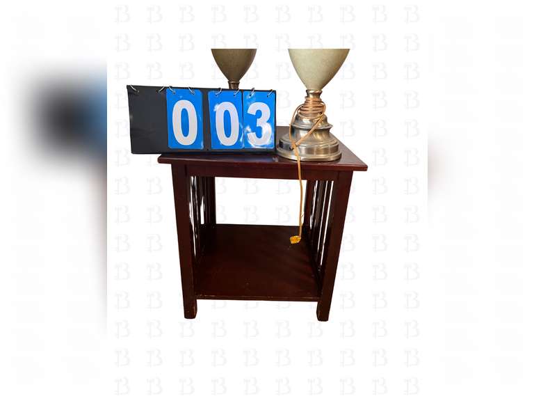 2 matching lamps, side table and entry table.