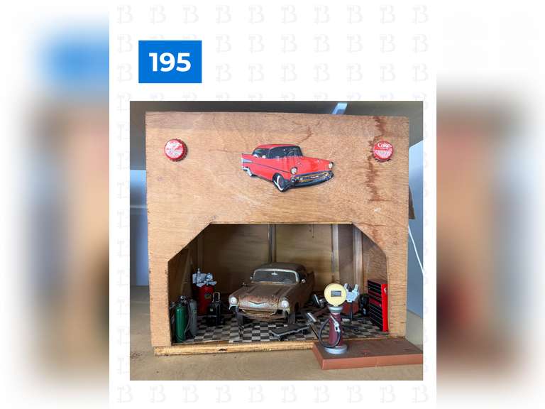 Mechanic Shop Diorama & Mini Bobby's Garage with Jiffy's Car Wash