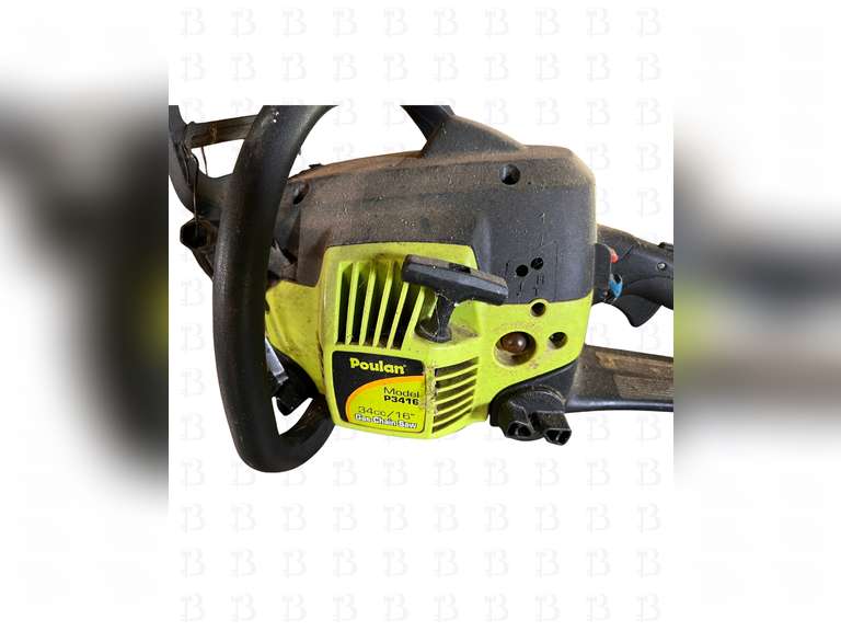 Bench grinder,Poulan 16 inch gas chainsaw, 7 1/4 inch Skil saw circular saw and palm sander