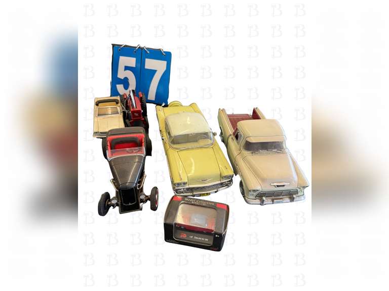 1:18 Black ERTL 1932 Ford Street Rod, 1964 1/2 Die Cast Convertible Ford Mustang, Tractor Supple Die