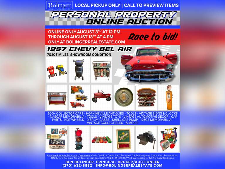 ONLINE PERSONAL PROPERTY AUCTION