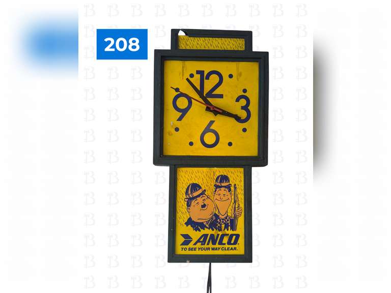 Vintage Anco Wiper Blades Clock