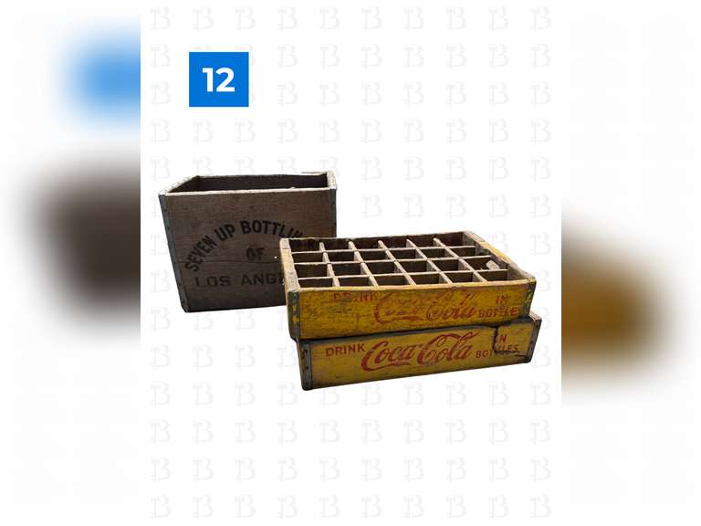 Vintage Coca Cola & 7-Up Box