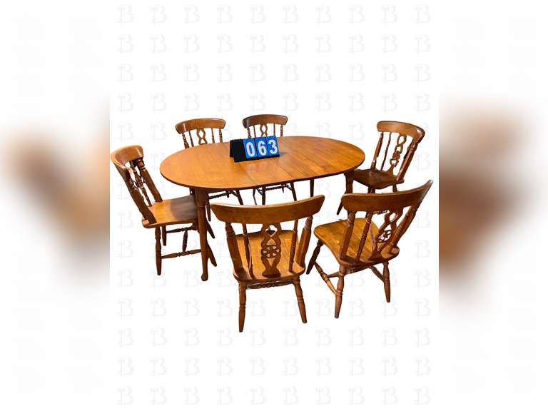 Dining Room Table and Seven Chairs