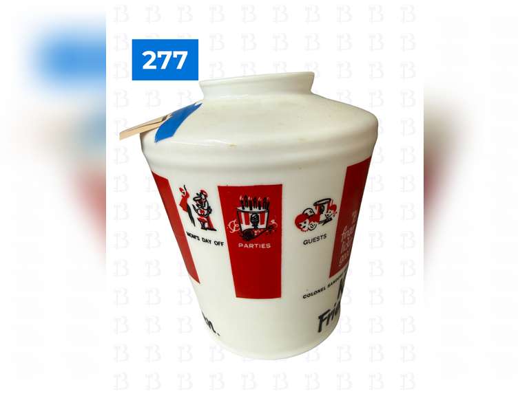 1969 Kentucky Fried Chicken Milk Glass Bucket