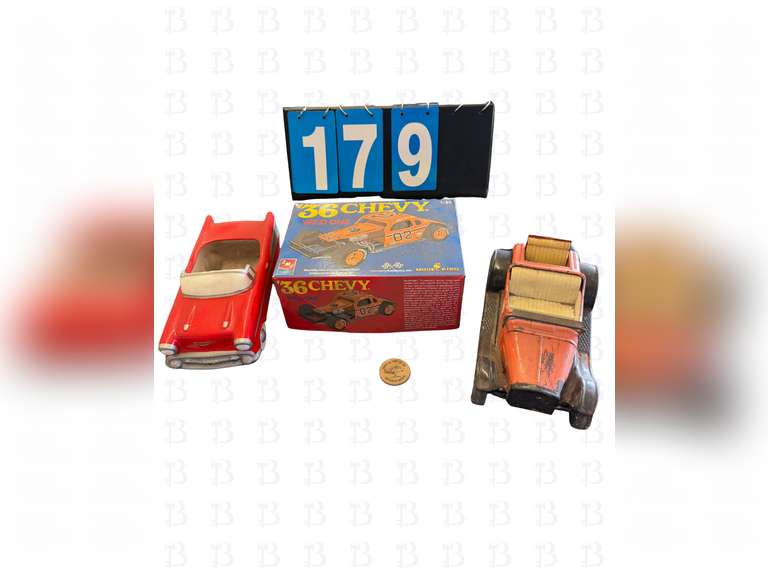 1957 Chevrolet Bel Air Teleflora Ceramic Planter, Nylint Pressed Steel Orange Ford Model T Roadster,