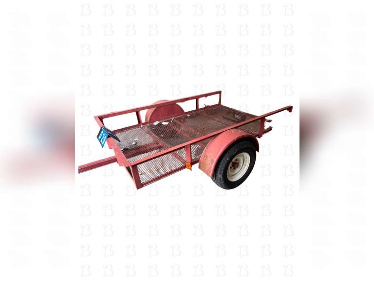 8 foot single axle tilt trailer.