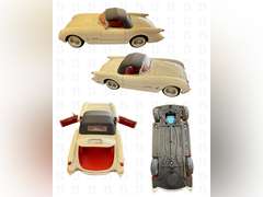 1:18 New Toy MF317 White 1953 Chevrolet Corvette Convertible with Red Interior, 1:18 Red 1957 Chevro