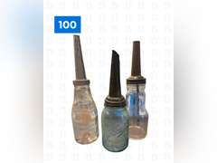 Glass Engine Oil Containers