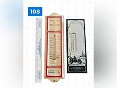 Planters Bank Thermometer & Williams Chevrolet Thermometer