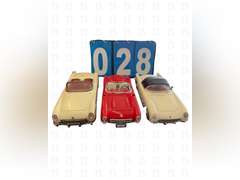 1:18 New Toy MF317 White 1953 Chevrolet Corvette Convertible with Red Interior, 1:18 Red 1957 Chevro
