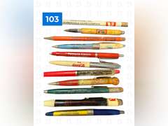 Cigar Box of Vintage Pens and Pencils
