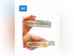 Red Crown Gasoline One Liquid Quart Glass Containers, Gulf Refining Co Bottle, Three in One Oil Bott