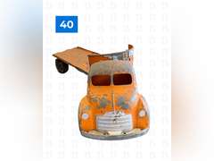 Vintage Hubley Diecast Metal 500 Series Flatbed Trailer