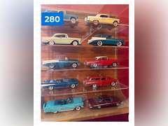 Classic Cars of the Fifties Diecast Model Collection with Wall Hanging Display