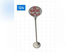 "No Parking" Police Regulation Sign