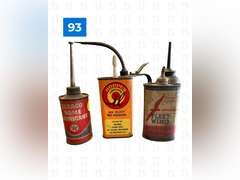Vintage Oil Cans (4) and Lubricant