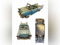 1963 Chevrolet Red Corvette & 1957 Chevrolet Blue Bel Air