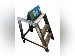 3 foot step platform step ladder, and vintage wooden rocking chair