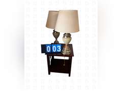 2 matching lamps, side table and entry table.