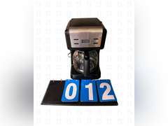 Coffee pot, Toshiba, microwave and trash trashcan