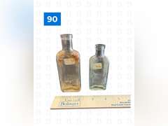 Red Crown Gasoline One Liquid Quart Glass Containers, Gulf Refining Co Bottle, Three in One Oil Bott