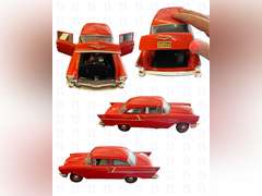 Jim Beam 1957 Chrevolet Corvette Decanter, 1:18 Red 1957 Chrevrolet 150