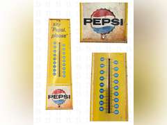 Pepsi Thermometer & 7 Up Light Up Clock