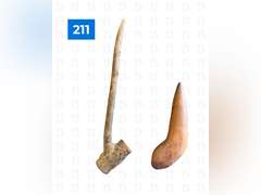 Vintage Tobacco Planting Peg & Wooden Pipe