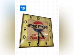 1964 Vintage Pepsi Clock & 90s Pepsi Clock