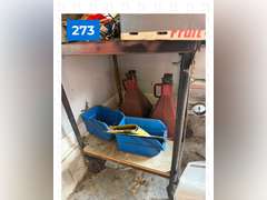 Rolling Cart with 2 Wall Cabinets, Jacks, and Everything Pictured
