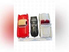 1:24 Franklin Mint 1957 Chevrolet Red Corvette, 1:24 Black Testors 1978 Corvette Stingray T-Top, 1:2