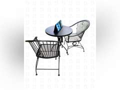 Outdoor furniture two chairs and table