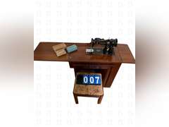 Singer sewing machine work desk