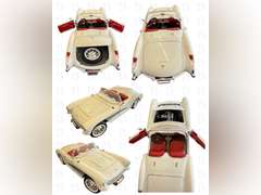 1:24 Franklin Mint 1957 Chevrolet Red Corvette, 1:24 Black Testors 1978 Corvette Stingray T-Top, 1:2