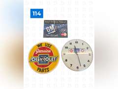 GM Card Clock, Chevrolet Clock, & GM Clock