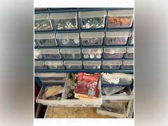 Storage Drawers with Misc Bolts, Screws, and More