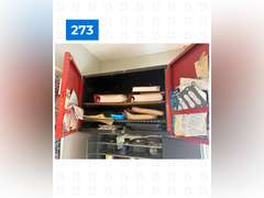 Rolling Cart with 2 Wall Cabinets, Jacks, and Everything Pictured