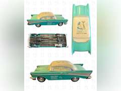 2 SunnySide 1964 Ford Mustangs, 2001 Chrysler GT Cruiser 1:18, ERTL 1957 Chevy 210 Series, Beam Bott