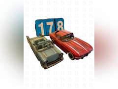 1963 Chevrolet Red Corvette & 1957 Chevrolet Blue Bel Air