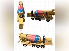 IMI Cement Vintage Toy Truck & Vintage 1950s Structo 21" Pressed Steel Metal Bronze Ready-Mix Concre