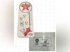 Texaco Dalmation & Chevrolet Hanging Thermometer