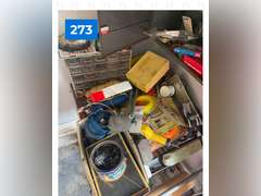 Rolling Cart with 2 Wall Cabinets, Jacks, and Everything Pictured
