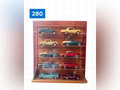 Classic Cars of the Fifties Diecast Model Collection with Wall Hanging Display