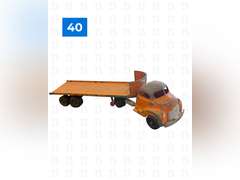 Vintage Hubley Diecast Metal 500 Series Flatbed Trailer